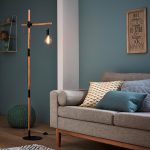 Lampadaire Jarbo BRILLIANT, 160 cm, beige, 60 W