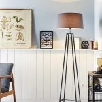 Lampadaire Emile, 150 cm, gris, 100 W