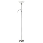 Lampadaire avec liseuse Up EGLO, 178 cm, blanc, 60 W