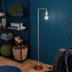 Lampadaire droit métal jaune, INSPIRE Lana