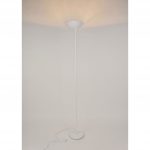 Lampadaire droit bois, blanc COREP Jack