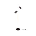 Lampadaire métal, LEITMOTIV Mingle Noir