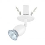Kit 1 spot à encastrer orientable Bellini gu10 EGLO rond blanc