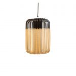 Suspension extérieure E27 max 11W noir Bamboo l FORESTIER