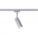 Spot pour rail Tubo métal Chrome mat