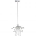Suspension métal blanc FORESTIER Papillon 1 lumière(s) D.30 cm
