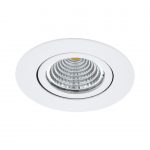 Kit 1 spot à encastrer orientable Saliceto led intégrée EGLO rond blanc