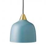 Suspension métal bleu mat SUPER LIVING URBAN 1 lumière(s) D.24 cm