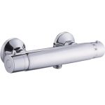 Mitigeur thermostatique douche chromé chromé, ROUSSEAU Thessa