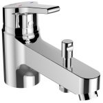 Mitigeur monotrou de baignoire chromé brillant, IDEAL STANDARD Idealone