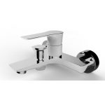 Mitigeur mécanique de baignoire blanc brillant Lover
