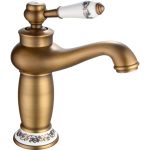 Mitigeur de lavabo bronze brossé, ROUSSEAU Marple