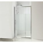 Porte de douche coulissante 110 cm, sérigraphié, Quad