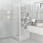 Sticker paroi de douche 100x100cm Bulles, PLAGE