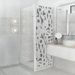 Sticker paroi de douche 100x200cm City blanc, PLAGE