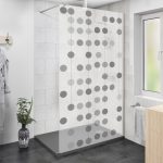 Sticker paroi de douche 100x200cm Perles noires, PLAGE