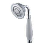 Pommeau de douche blanc SENSEA Retro blanc