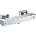 Mitigeur thermostatique douche chrome chromé, ROUSSEAU Notus