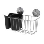 Panier de bain / douche à ventouser, Chromé, Remix