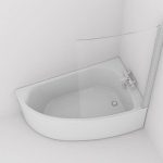 Baignoire asymétrique droite L.150x l.90 cm blanc, JACOB DELAFON Duomega 2