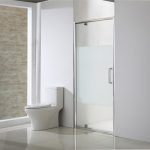 Porte de douche pivotante 80 cm, sérigraphié, Quad