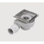 Bonde douche à l'italienne, L.10 x l.10 cm, GIRPI