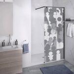 Sticker paroi de douche 100x200cm Tour grise, PLAGE