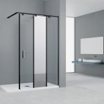 Profilé de compensation noir, H.200 cm Eliseo