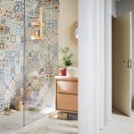 Paroi de douche à l'italienne, l.80 cm Remix verre transparent 8 mm chromé