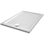 Receveur douche extraplat rectangulaire L.100xl.80 cm, acrylique Opus antiglisse