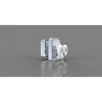 Lot de 2 roulettes bas pour porte Charm