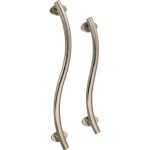 Barre d'appui à fixer courbe, acier inoxydable, L.30.5 cm