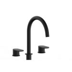 Mitigeur de lavabo noir mat, ARMANDO VICARIO Slim haut