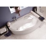 Baignoire asymétrique droite L.176x l.110 cm blanc, ALLIBERT Zeli
