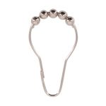 Lot de 12 anneaux de douche L.7.5 cm, SENSEA chrome