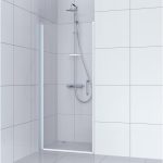 Porte de douche pivotante 80 cm, transparent, Verre transparent remix