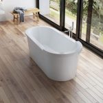Baignoire îlot ovale L.170x l.82 cm blanc Diane