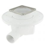Siphon + cadre+ grille 10 x 10, sortie horizontale, SICAX10IH, NICOLL