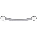 Barre d'appui à fixer, inox, gris, L.43.5 cm