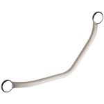 Barre d'appui à fixer, inox, ivoire, L.59.5 cm