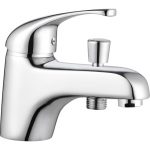 Mitigeur monotrou de baignoire chromé brillant, ROUSSEAU Cardiff