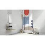 Rideau de douche en textile l.180 x H.200 cm, Pop