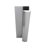Panneau mural salle de bain Alu/stone H.210 cm x l.1 cm