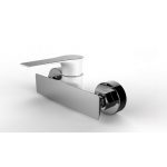 Mitigeur mécanique douche blanc brillant Lover