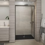 Douche Neo, avec receveur kioto2 noir 90X120 cm