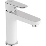 Mitigeur de lavabo blanc mat, IDEAL STANDARD Tyria