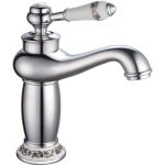 Mitigeur de lavabo chromé brillant, ROUSSEAU Marple
