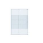 Porte de douche coulissante 138 cm, sérigraphié, Dado