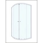 Porte de douche coulissante, angle 1/4 de cercle, 80 x 80 cm, transparent, Dado