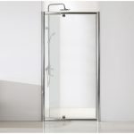 Porte de douche pivotante 120 cm, transparent, Quad